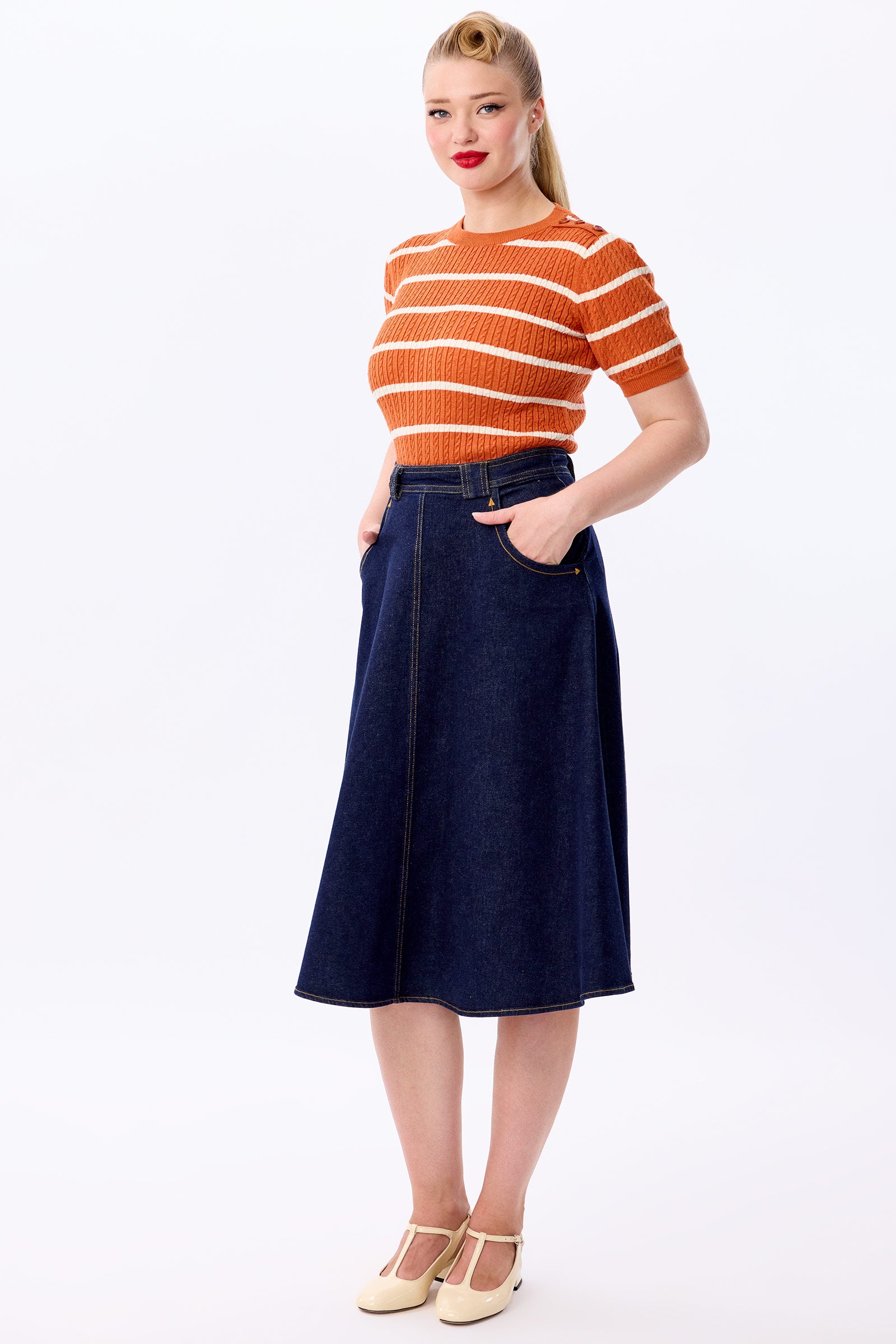 【HI FI FNK】Lito Striped Bold Knit HI FI FNK】Lito Striped Bold Knit