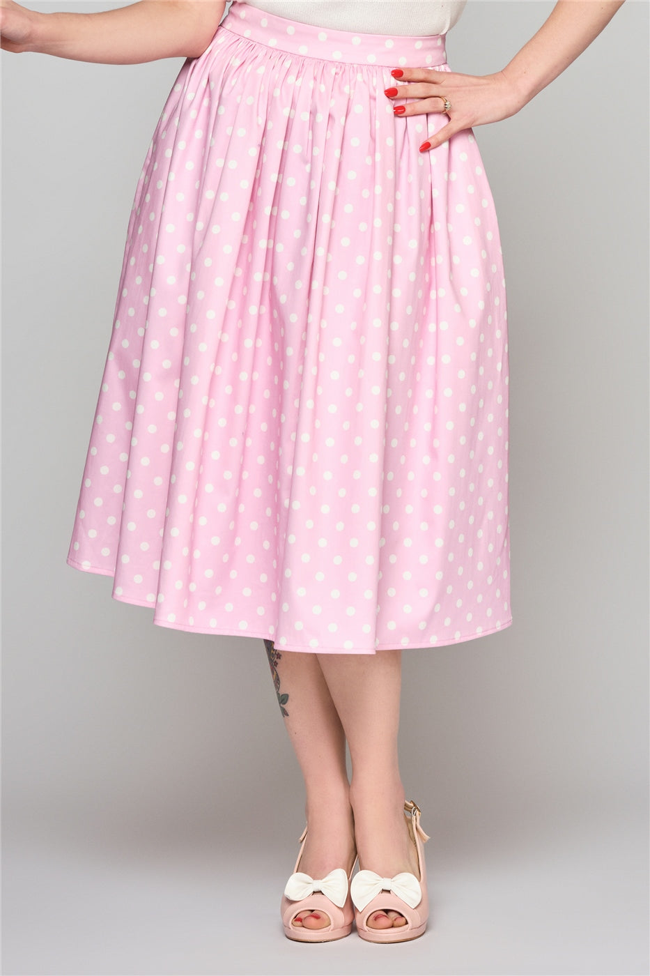 Jasmine Polka Swing Skirt