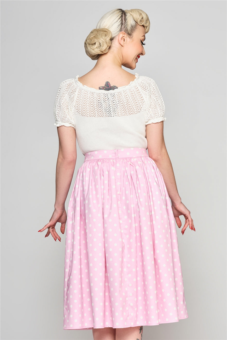 Jasmine Polka Swing Skirt