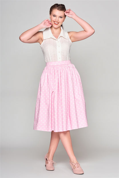 Jasmine Polka Swing Skirt