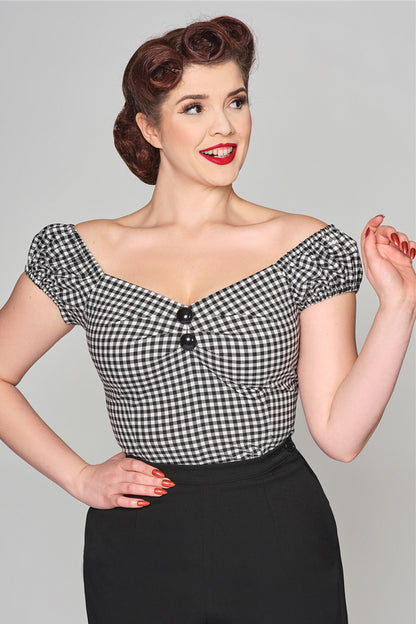 Dolores Gingham Top