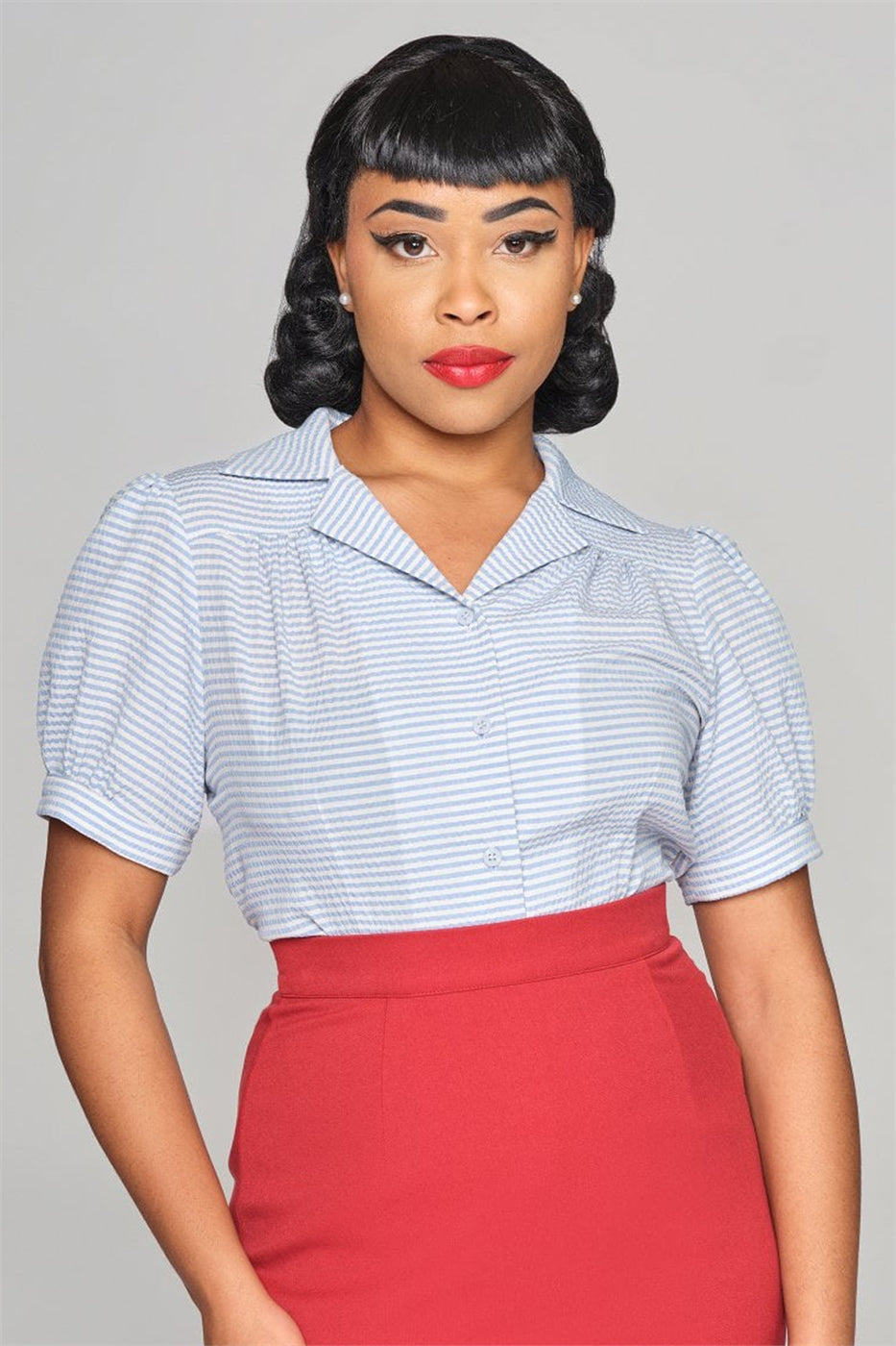Luana Seersucker Blouse