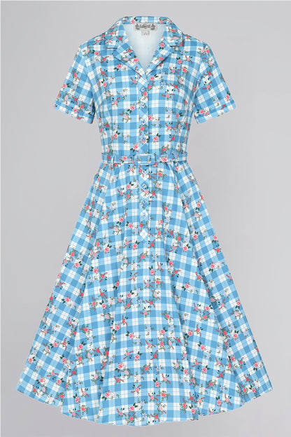 Caterina Gingham Garden Swing Dress