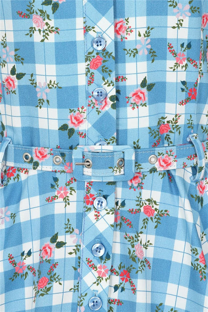 Caterina Gingham Garden Swing Dress