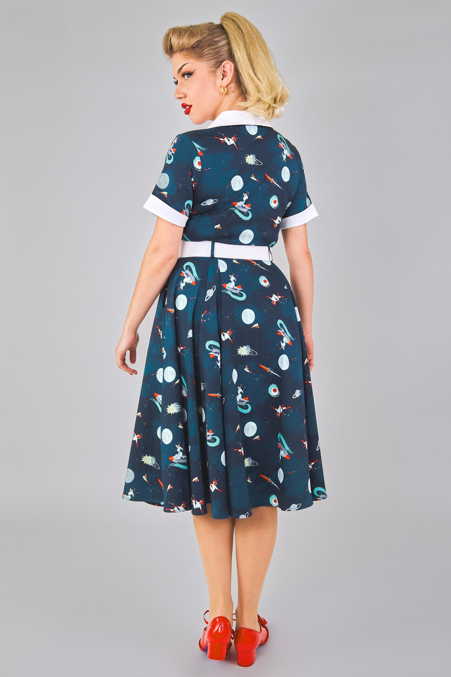 retro space dress Space Vintage Dress 1X