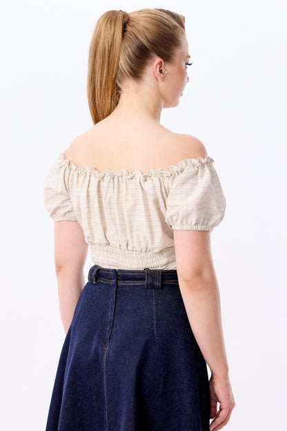 Viviana Grid Check Top Ocean