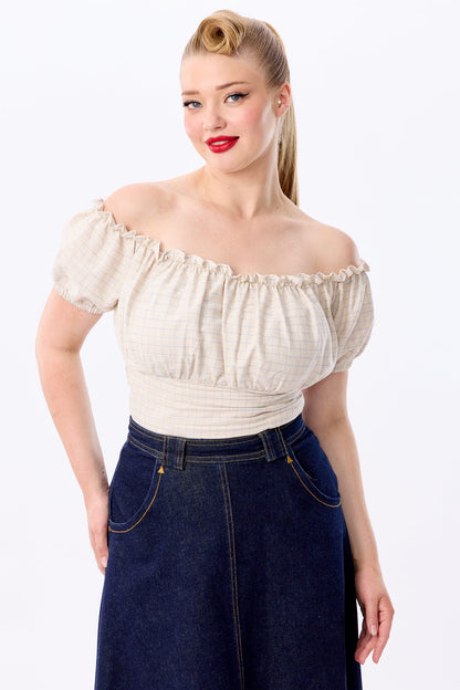 Viviana Grid Check Top Ocean