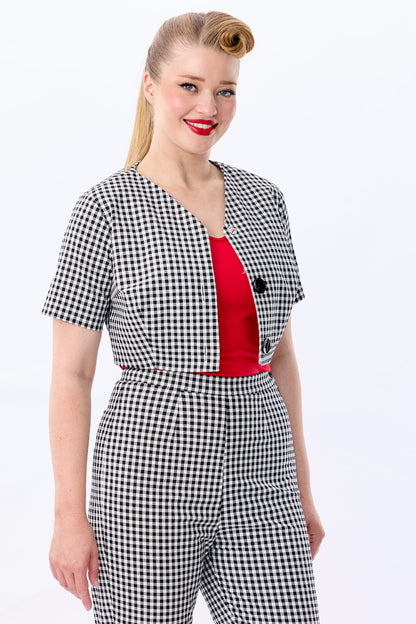 Winnie Gingham Bolero