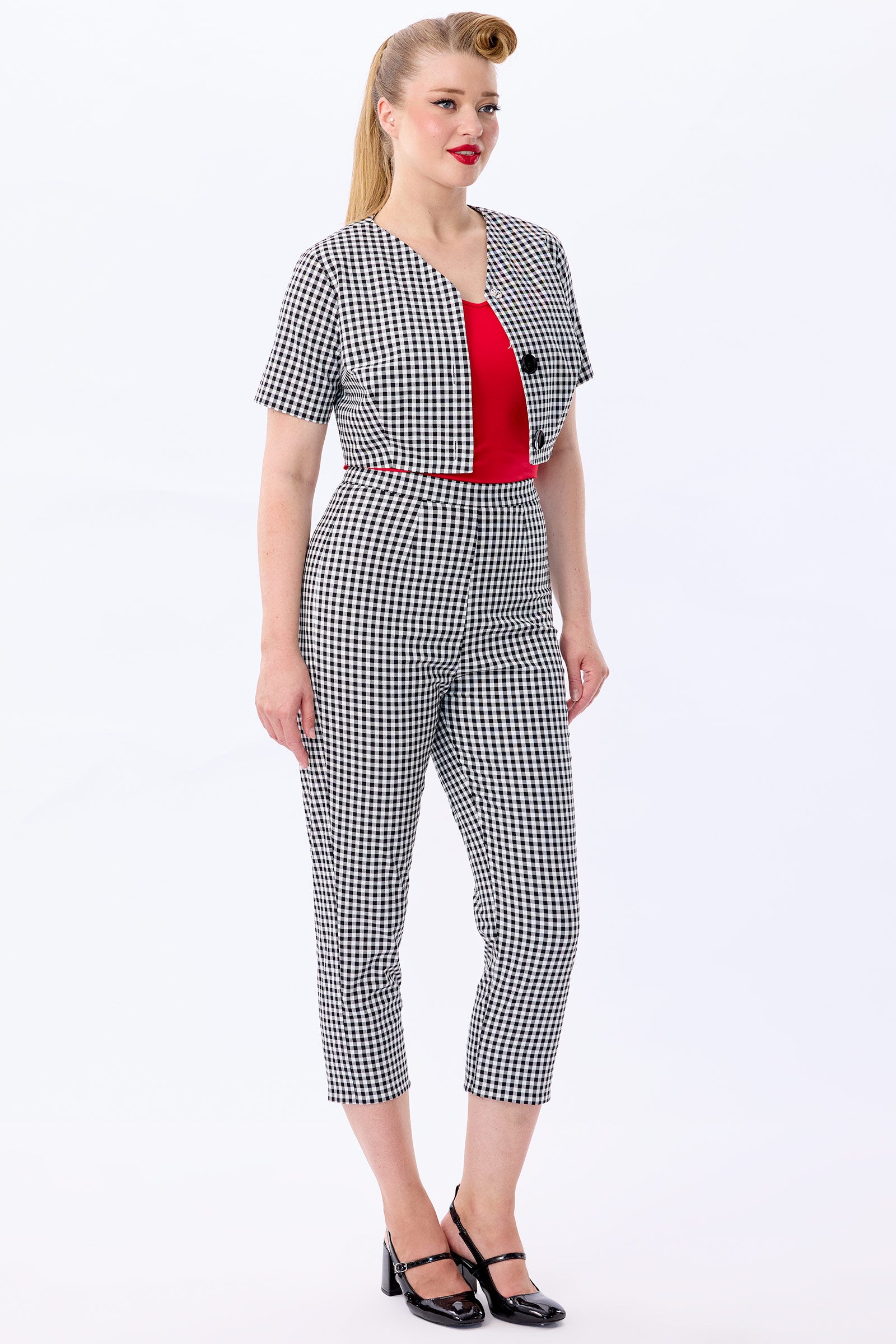Winnie Gingham Bolero