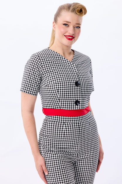 Winnie Gingham Bolero