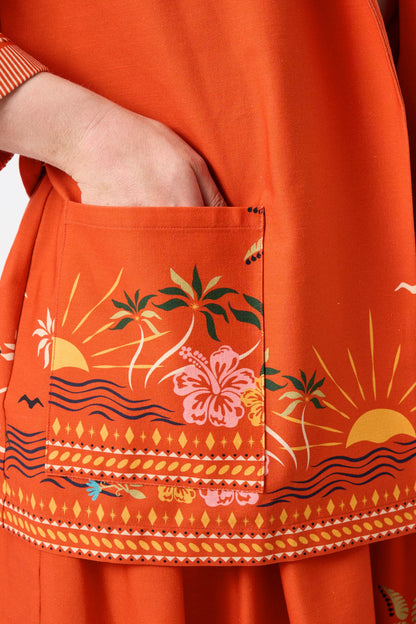 Francine Tropical Sunset Beach Jacket