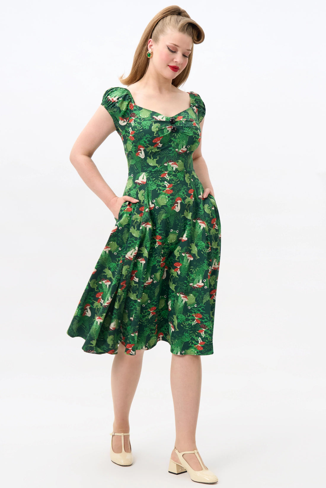 Dolores Frog Forest Doll Dress