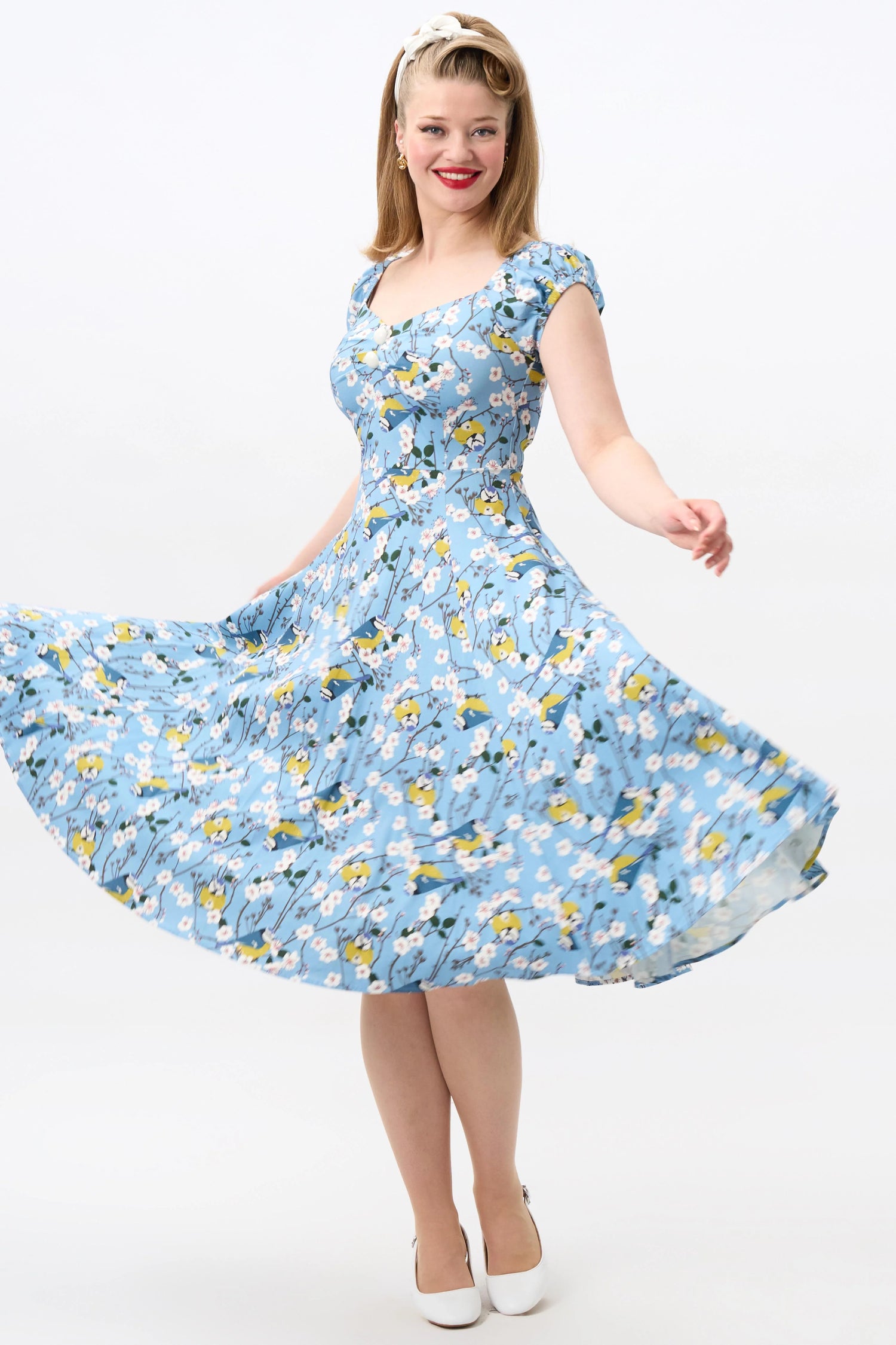 Dolores Blossom Birds Doll Dress
