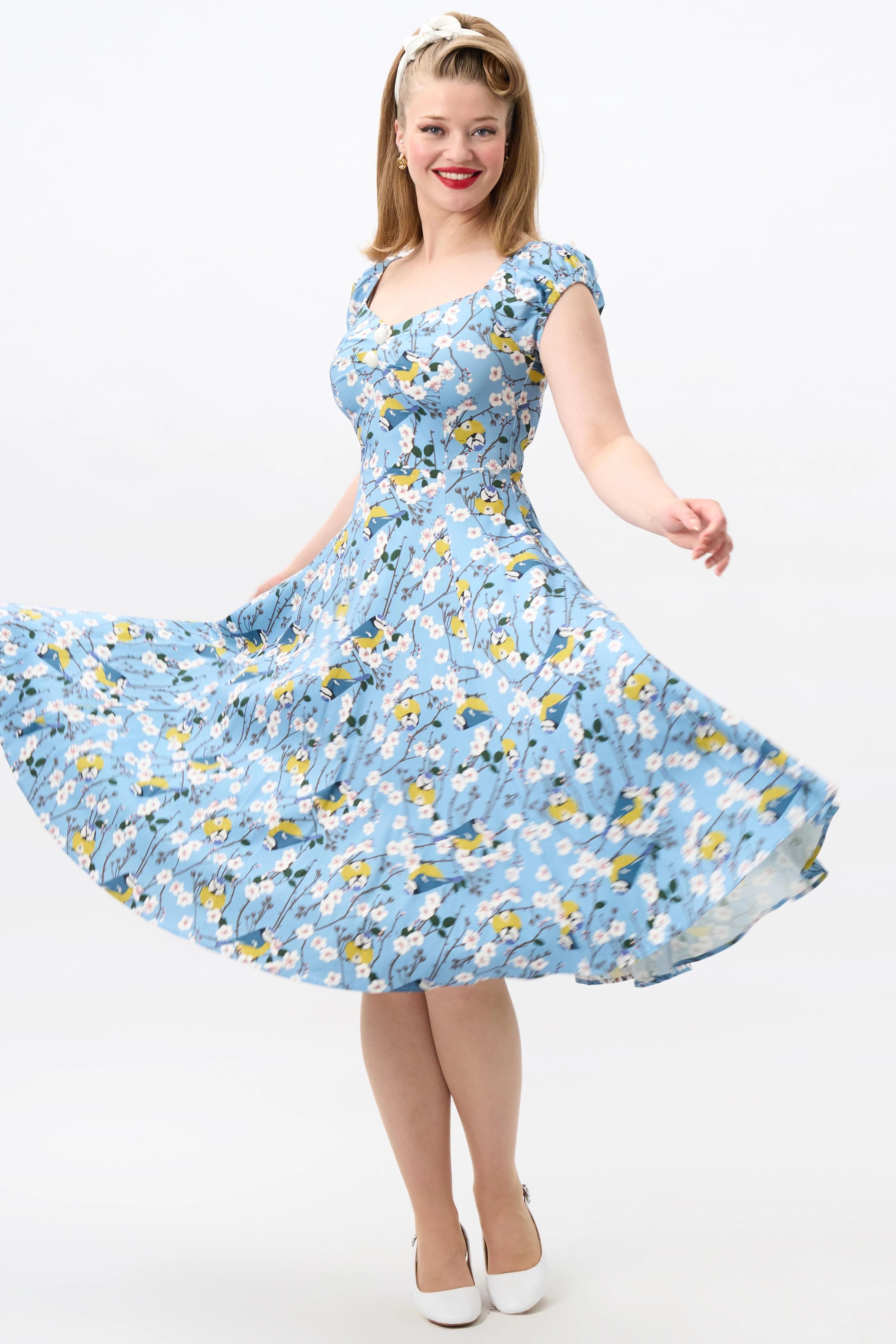 Dolores Blossom Birds Doll Dress
