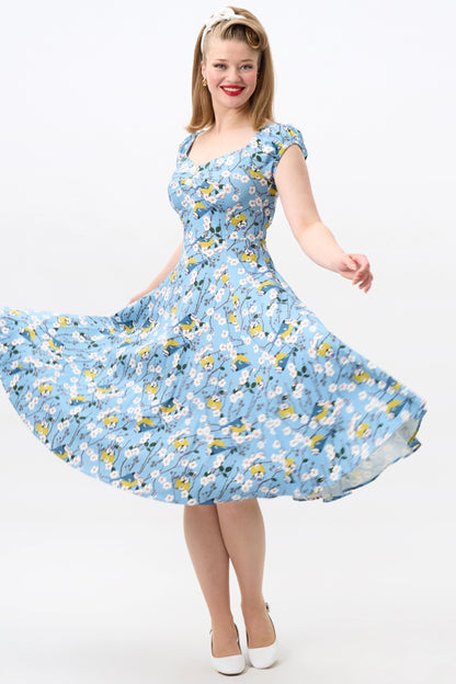 Dolores Blossom Birds Doll Dress