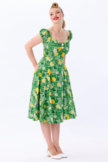 Dolores Lemon and Lime Doll Dress