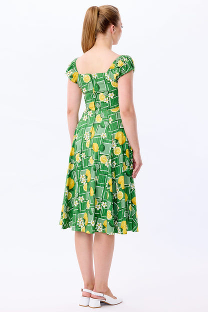 Dolores Lemon and Lime Doll Dress