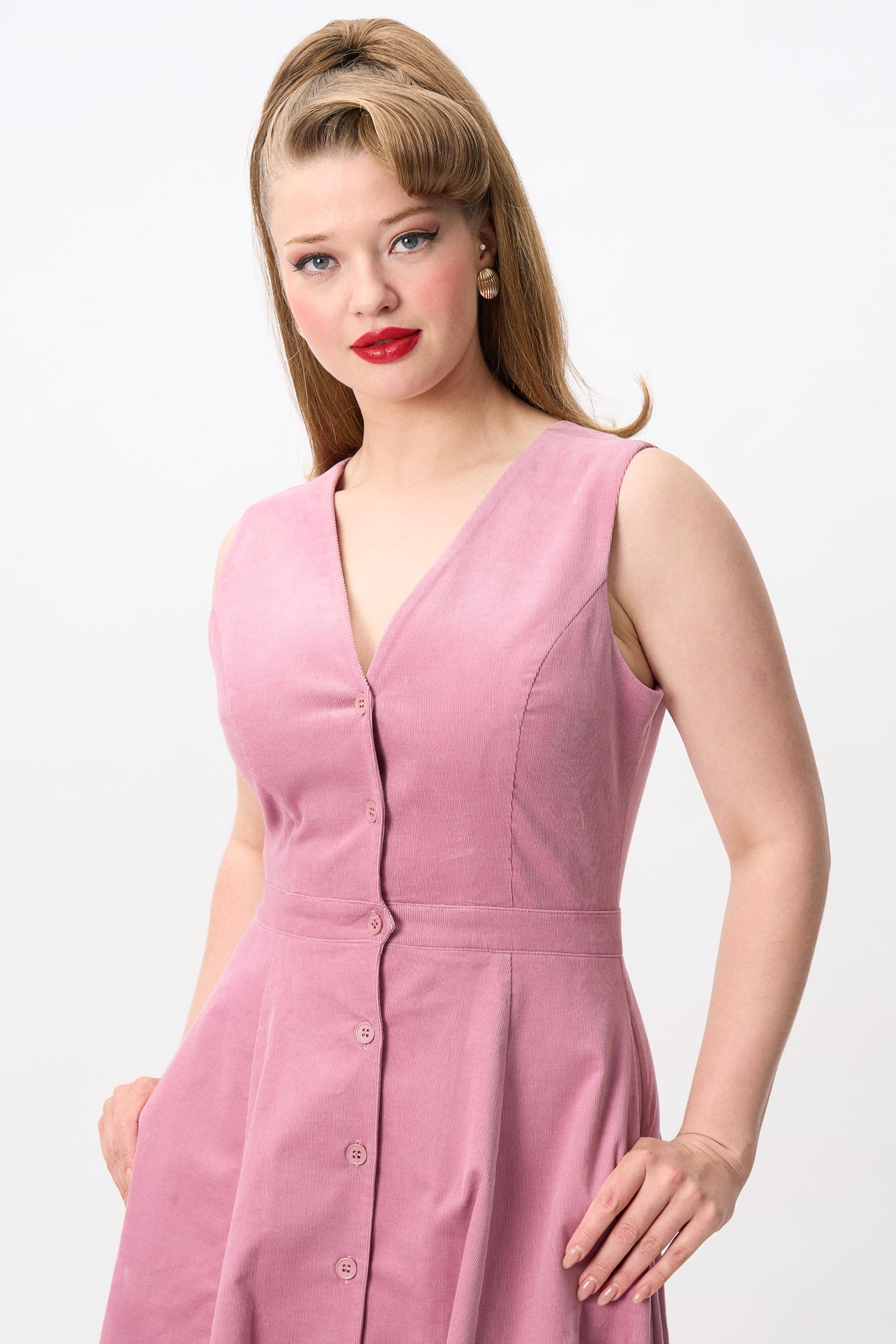 Stella Corduroy Pinafore Dress