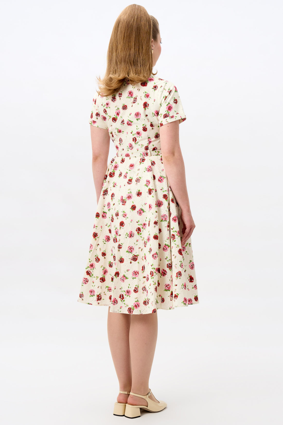 Caterina Rose Broderie Swing Dress