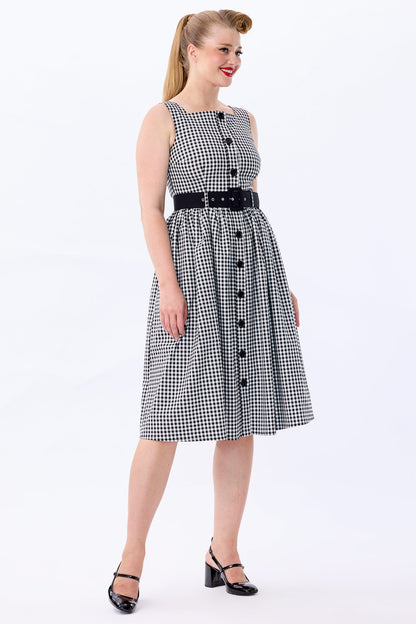 Polly Gingham Swing Dress