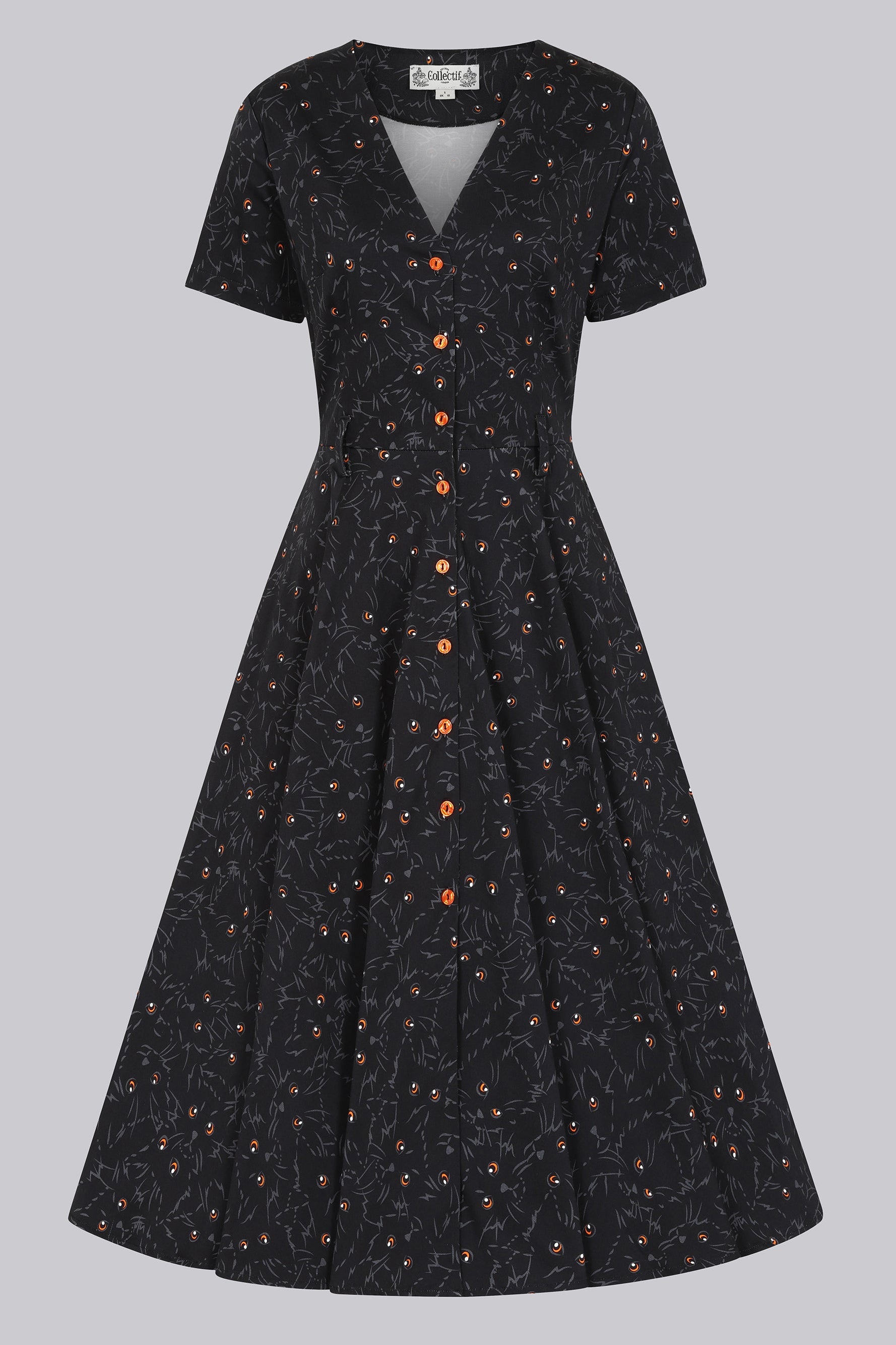 cat design dress Cats and Yarn Fit & Flare Dress