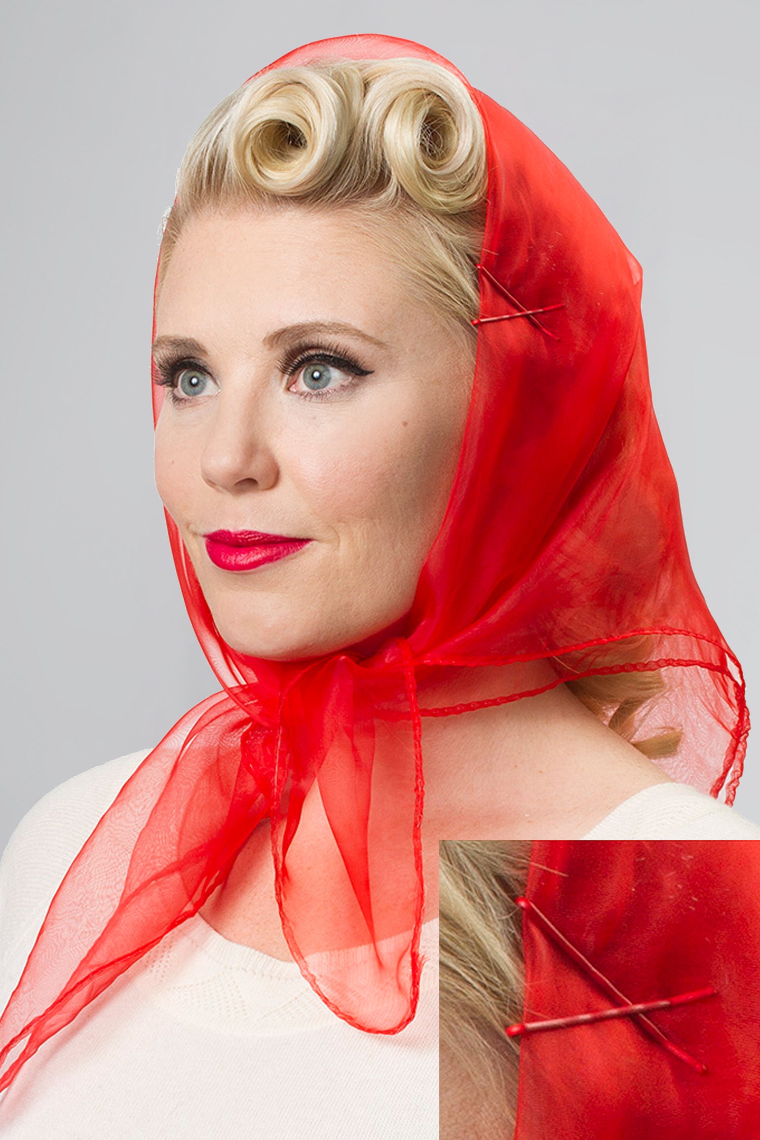 Tidy Tresses Hair Scarf With Bobby Pins