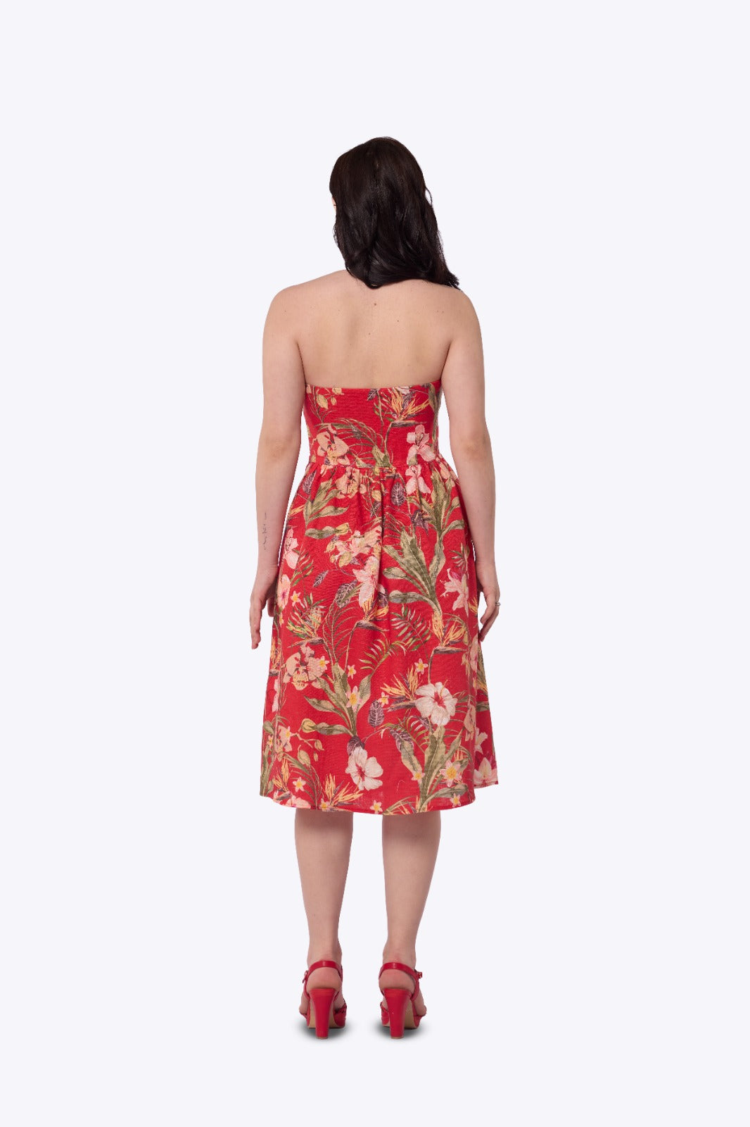 Waverly Hibiscus Swing Dress