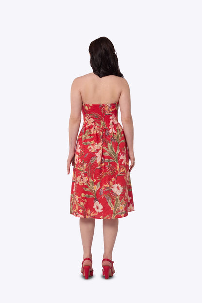 Waverly Hibiscus Swing Dress