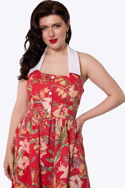 Waverly Hibiscus Swing Dress