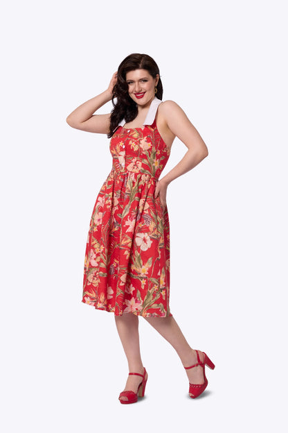 Waverly Hibiscus Swing Dress