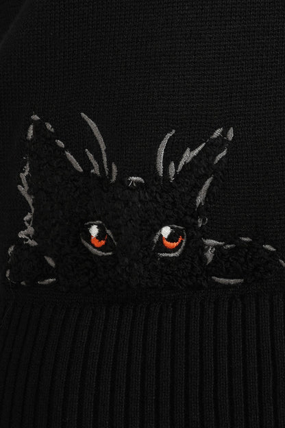 Jessie Black Cats Cardigan