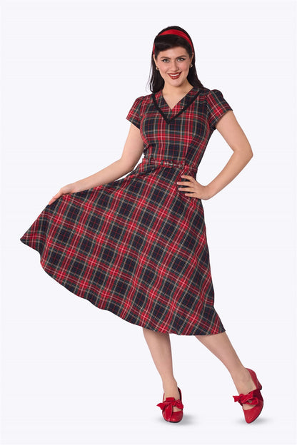 Victoria Check Swing Dress
