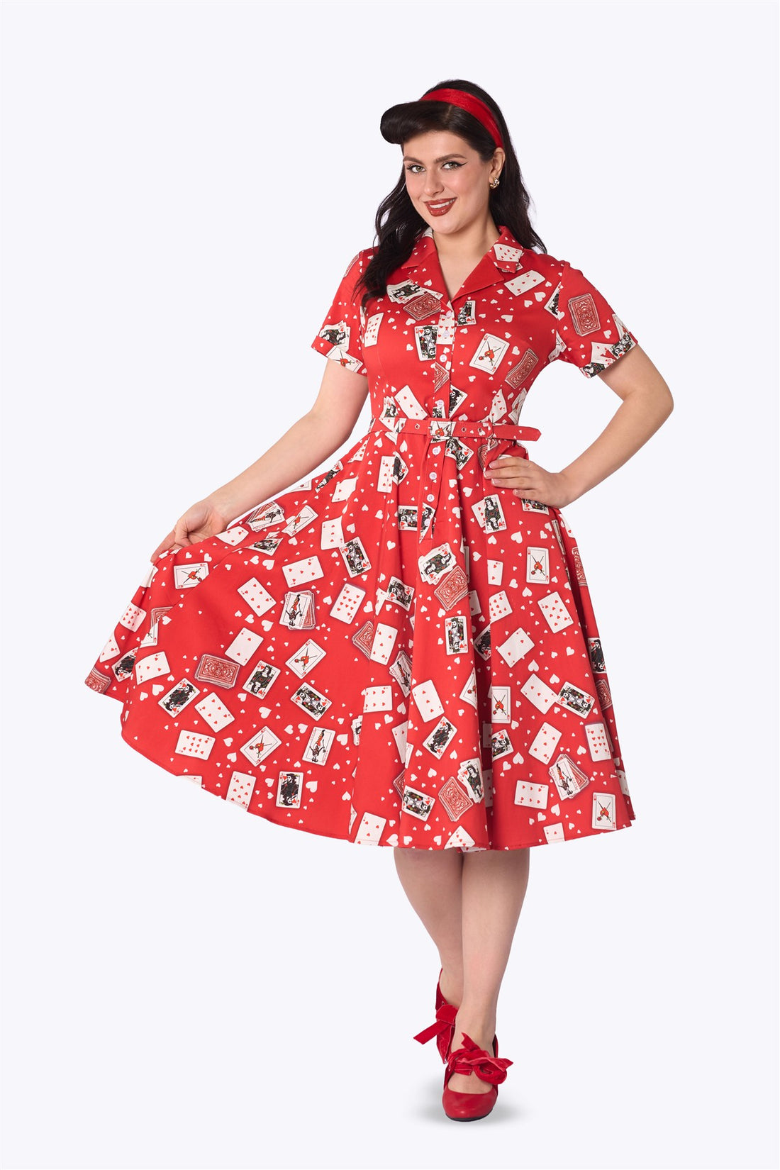 Caterina Card Crush Swing Dress