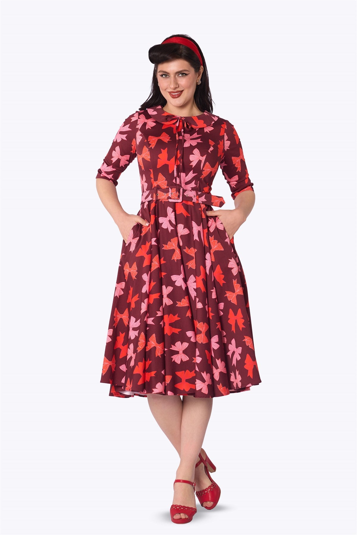 Dorelyn Bow Swing Dress