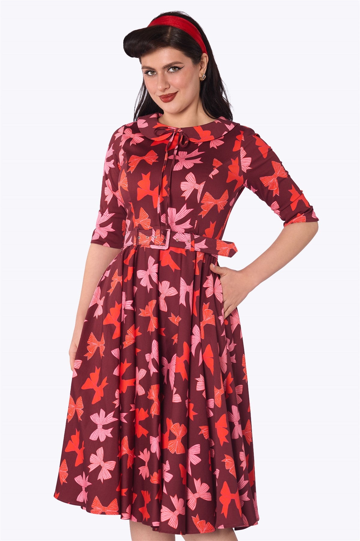 Dorelyn Bow Swing Dress