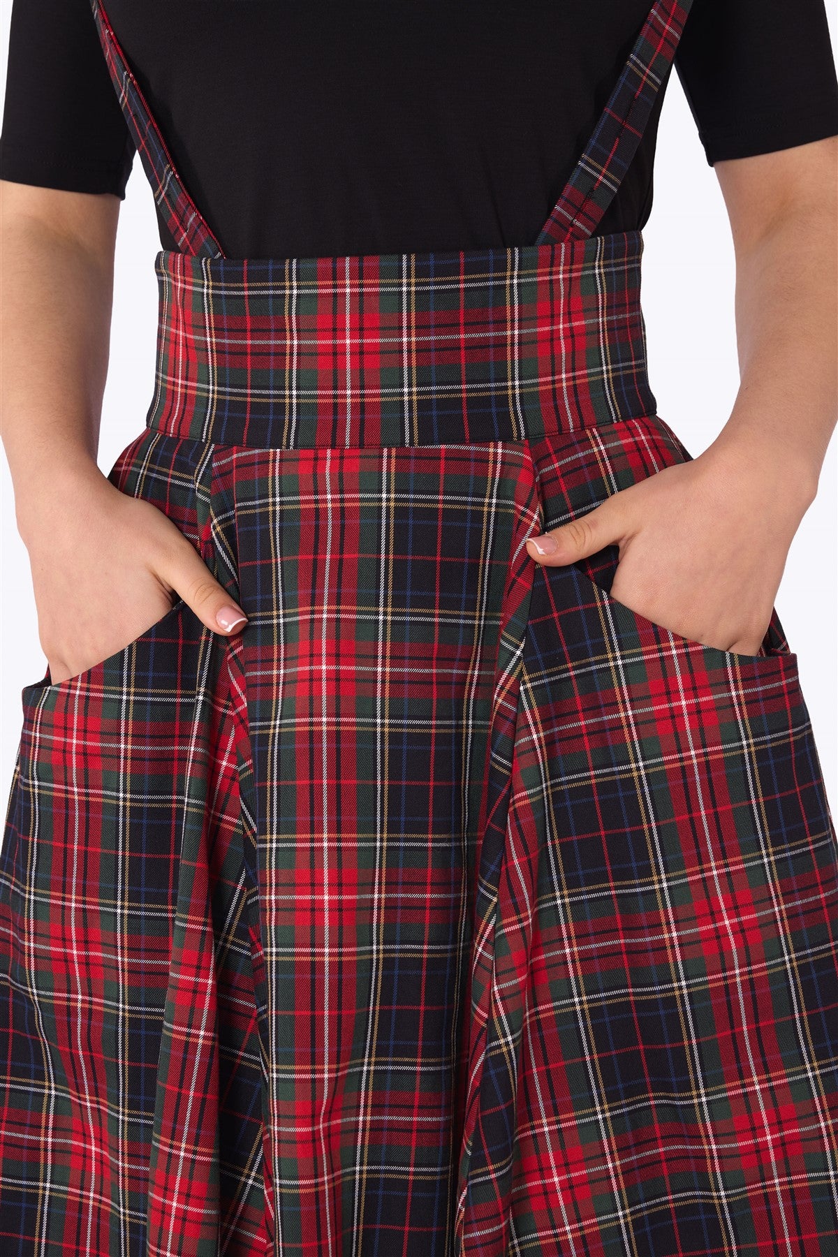 Alexa Classic Check Swing Skirt
