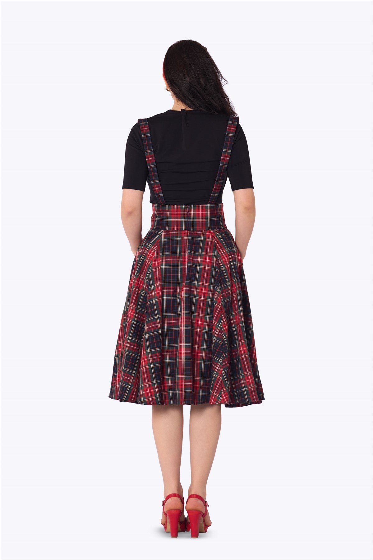 Alexa Classic Check Swing Skirt