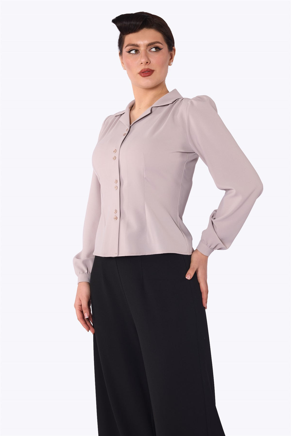 Pepper 40s Stone Blouse