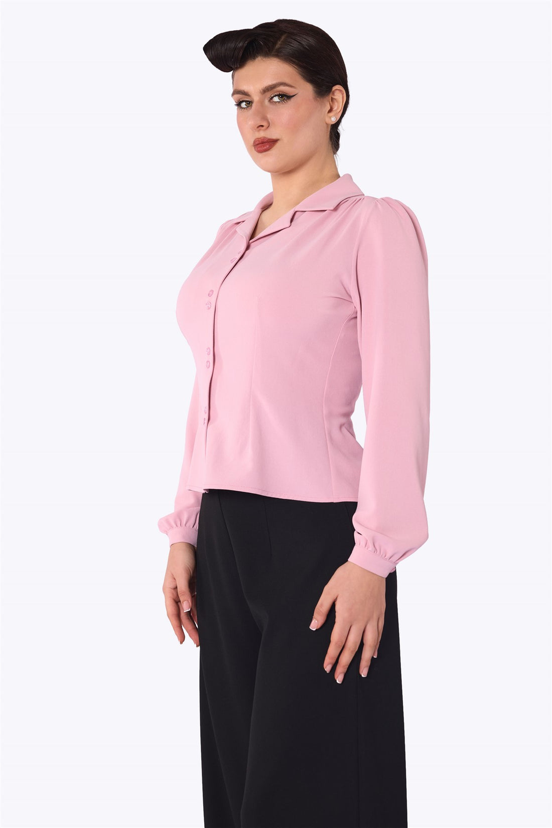 Pepper 40s Pink Blouse