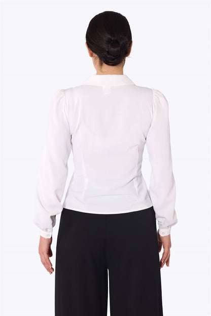 Pepper 40s white blouse