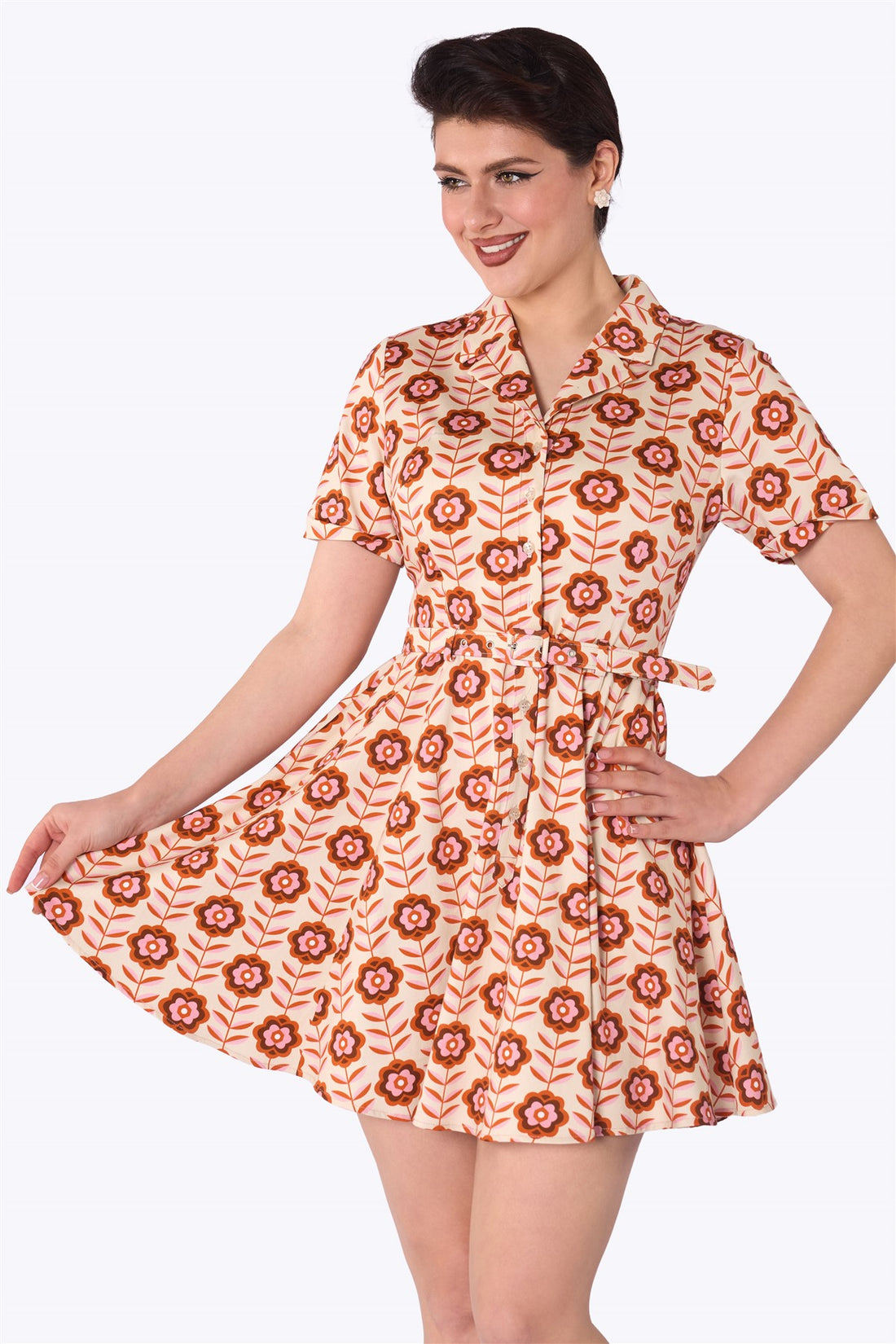 Caterina Carbany Bloom Mini Dress