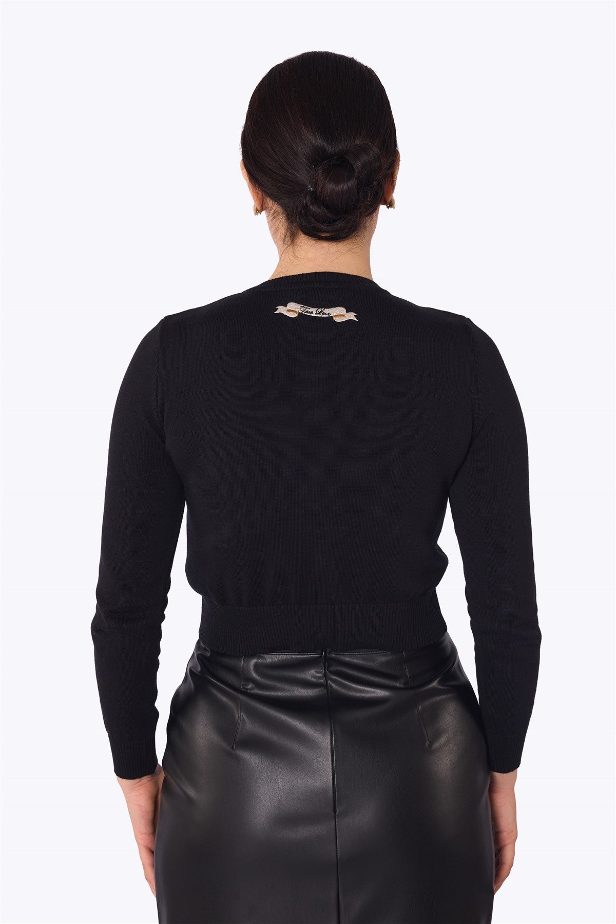Lucy True Love Cardigan Long Sleeve Black