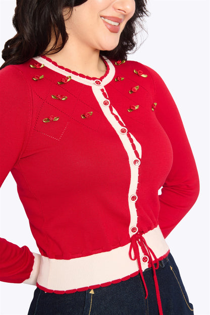 Dolce Darling Cardigan Red