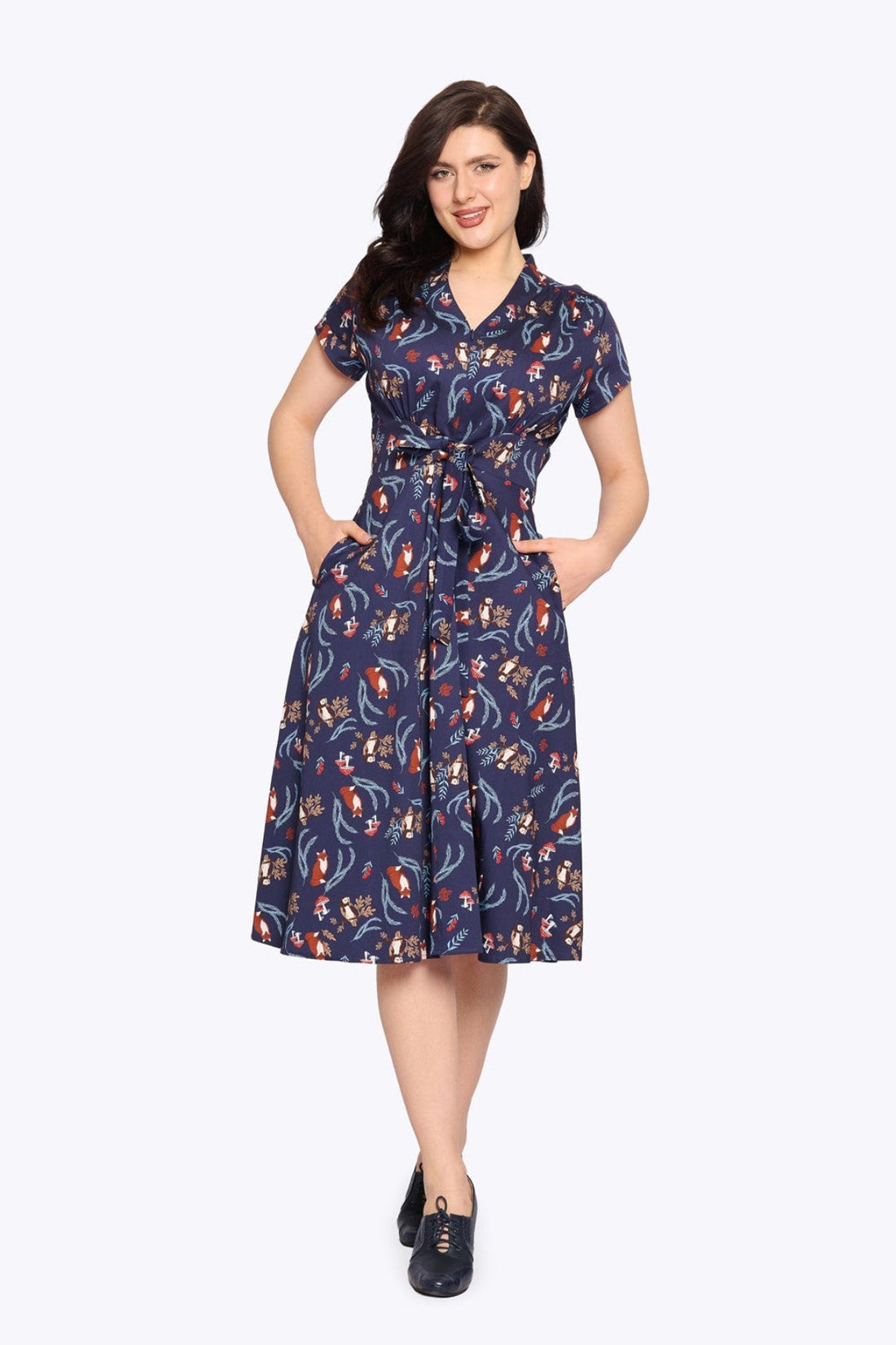 Foxy Forest Swing Dress