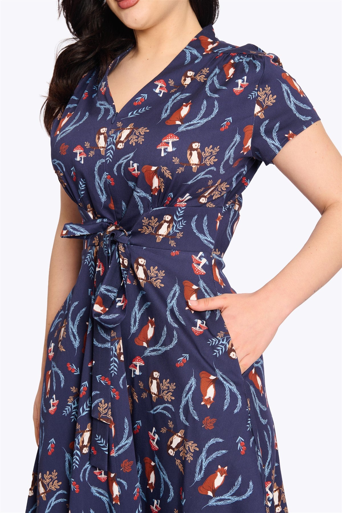Foxy Forest Swing Dress