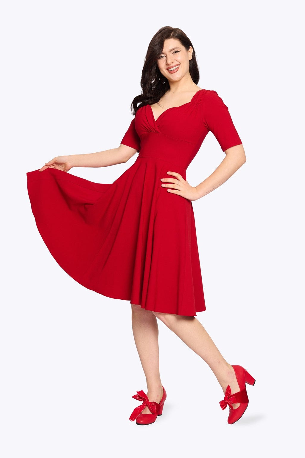Trixie Red Swing Dress