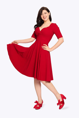 Trixie Red Swing Dress