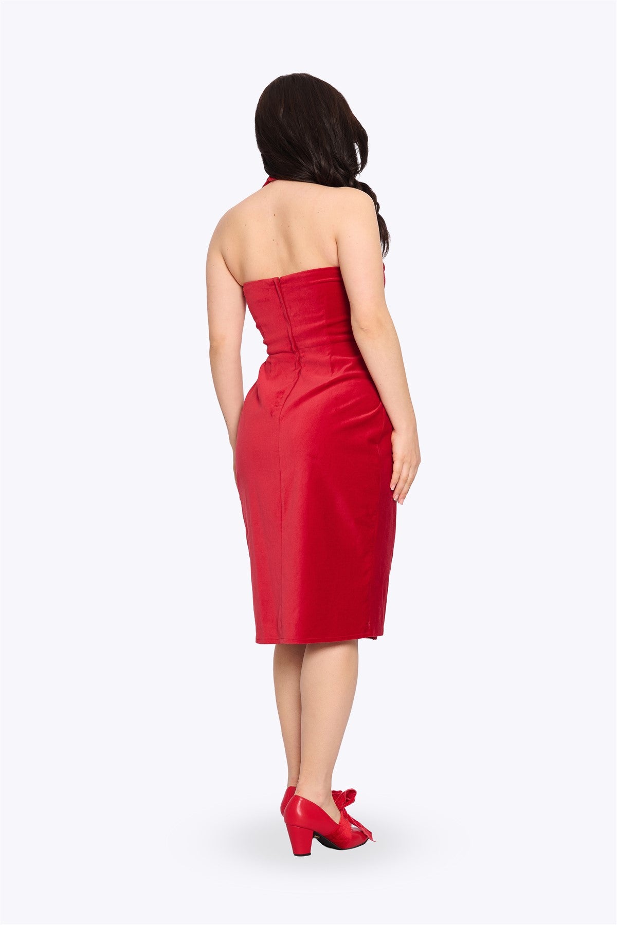 Lorna Velvet Pencil Dress