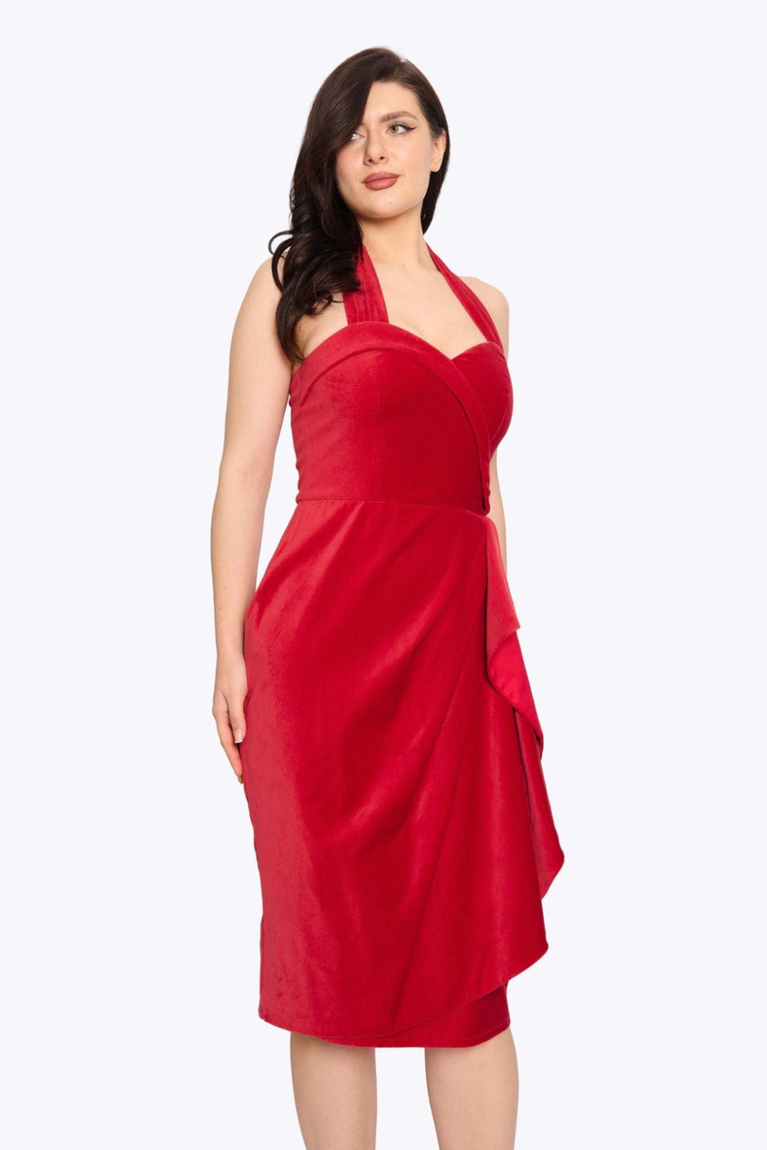 Lorna Velvet Pencil Dress