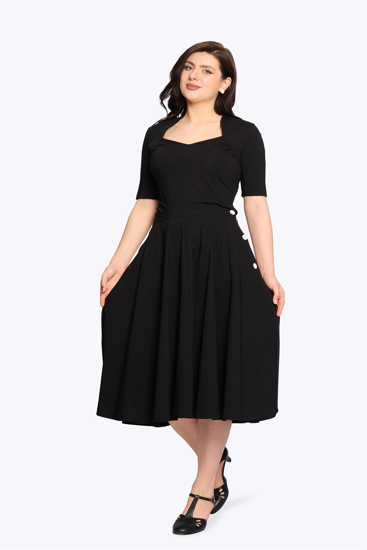 Florence Side Button Skirt